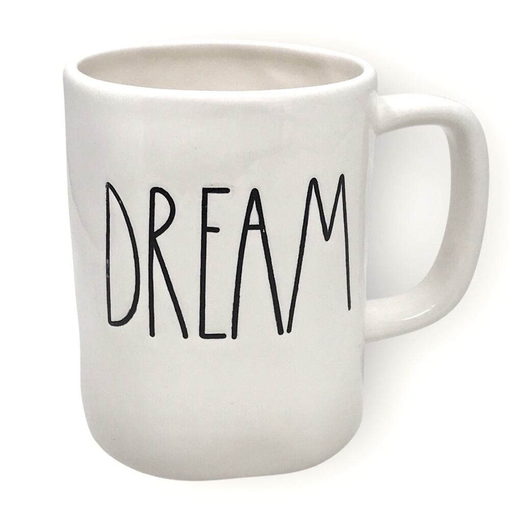 Rae Dunn Dream Large Mug Off White Ceramic